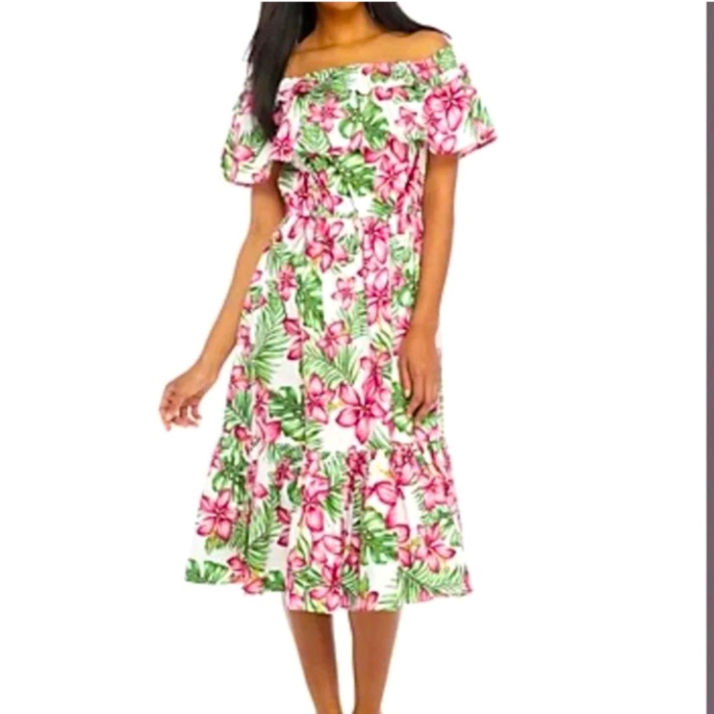CROWN & IVY Tropical Dress size M